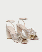 Loeffler Randall- Camellia Pleated Knot Heel- Champagne