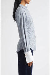 Veronica Beard- Devra Shirt- Blue River Multi