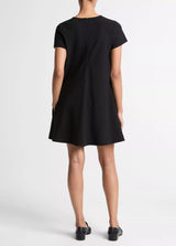 Vince - Bias Short Sleeve Dress - Black