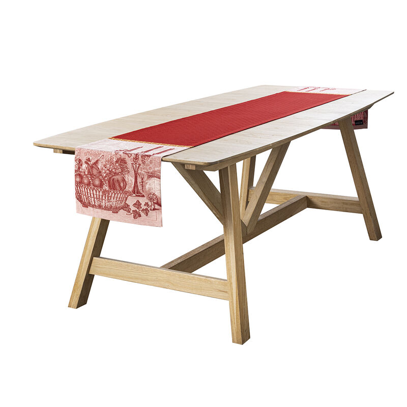 Le Jacquard Francais - Festin - Red- Runner- 20" x 79"