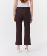 ATM - Leather Cropped Flare Pant - Chocolate