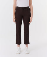 ATM - Leather Cropped Flare Pant - Chocolate