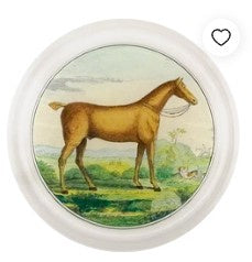 John Derian - Coaster - Brown Horse