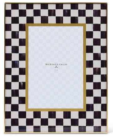 MacKenzie- Childs- Courtly Check 4x6 Glass Frame