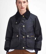 Barbour - Cropped Beadnell Waxed Jacket - Black