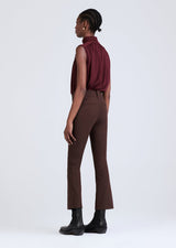 Derek Lam 10 Crosby - Crosby Cropped Flare Trouser - Chocolate