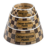 Haute Diggity Dog - Checker Chewy Vuiton Bowl - Medium
