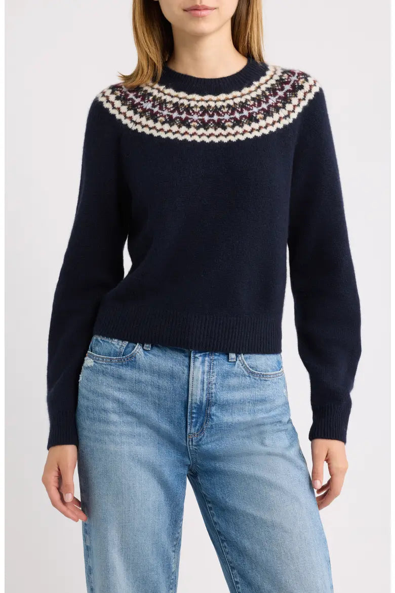 Doen- Boniface Cashmere Sweater- Navy