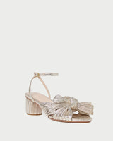 Loeffler Randall- Dahlia Pleated Knot Heel- Champagne