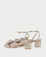 Loeffler Randall- Dahlia Pleated Knot Heel- Champagne
