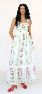 Banjanan - Daniella Dress  - Bagh Garland Orchid