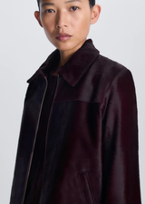 Simkhai Daria Calf Hair Jacket - Fig