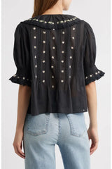 Doen Hettie Top in Black