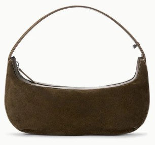 STAUD -  Demi Shoulder Bag - Suede Truffle