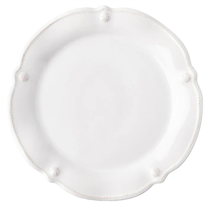 Juliska - Berry & Thread Flared Dessert/Salad Plate - Whitewash