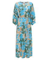 DVF - Bambi Dress - Earth Floral Multi Cerulean