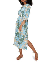 DVF - Bambi Dress - Earth Floral Multi Cerulean