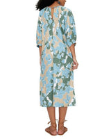 DVF - Bambi Dress - Earth Floral Multi Cerulean