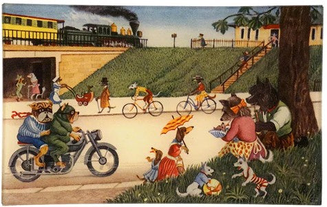 John Derian - Dog Park 5 x 8" Cell Phone Tray