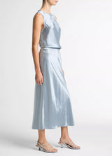 Vince Women's Side Slip Skirt in Lagoon