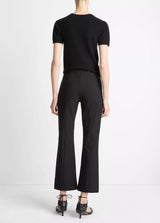 Vince- Niki Mid Rise Crop Flare Pant- Black