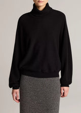 Vince- Dolman Turtleneck Sweater- Black