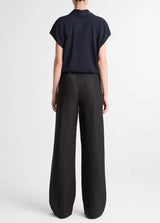 Vince Women's Colette Linen Bias Pant in Black