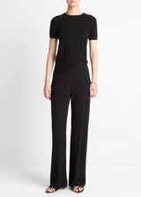 Vince- Colette High Waist Crepe Bias Pant- Black