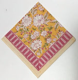 Natural Habitat Camelia Yellow Block Napkin
