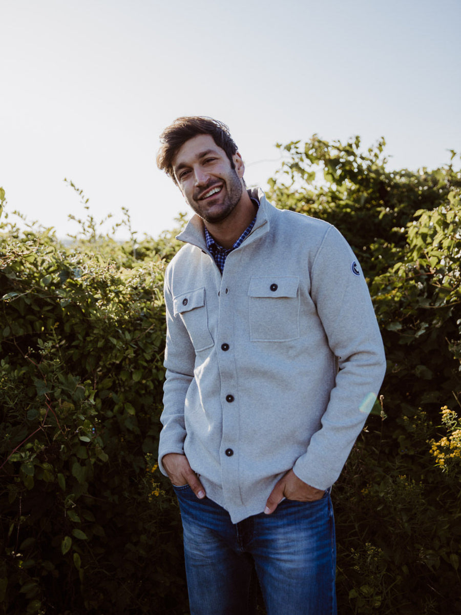Holebrook - Edwin Shirt Jacket - Light Grey