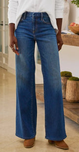 Frank & Eileen - East Galway Full Length Wide Leg Jean - 1999 Blue Wash