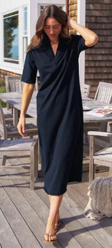 Frank & Eileen Emma Henley Maxi Dress - British Royal Blue