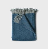 Cotton Herringbone Throw - Dusk