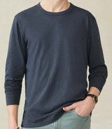 Faherty LS Sunwashed Tee Dune Navy MKS2513