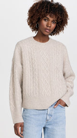 Favorite Daughter - The Oversized Cable Sweater - Basmati