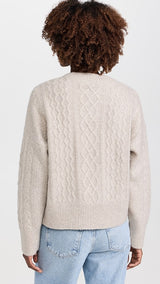 Favorite Daughter - The Oversized Cable Sweater - Basmati