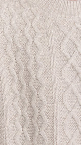 Favorite Daughter - The Oversized Cable Sweater - Basmati