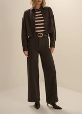 Favorite Daughter- The Mischa Wide Leg Ankle- Espresso