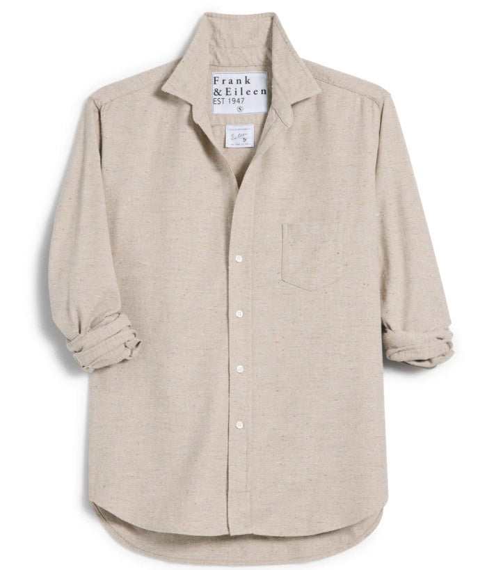 Frank & Eileen - Eileen Relaxed Button-Up Shirt -Textured Sand
