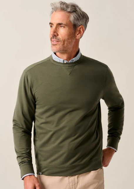 Johnnie O - Willard Drirelease® Crewneck Sweatshirt - Fern