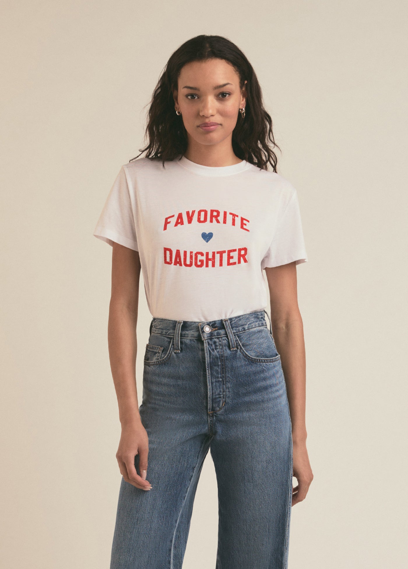 Favorite Daughter - Favorite Daughter Tee - White Rouge