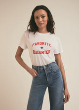 Favorite Daughter - Favorite Daughter Tee - White Rouge