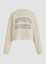 Favorite Daughter - The Cropped Collegiate Sweatshirt