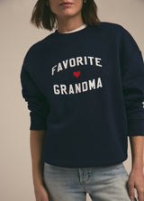 Favorite Daughter - Favorite Grandma Heart Logo Sweatshirt - Navy