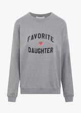 Favorite Daughter - Heart Logo Sweatshirt - Heather Grey