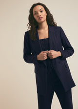 Favorite Daughter - Suits You Blazer - Navy Pinstripe