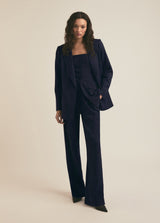 Favorite Daughter - Suits You Blazer - Navy Pinstripe