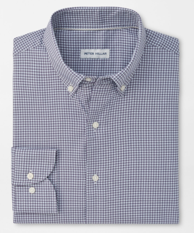 Peter Millar - Gregory Crown Lite Cotton-Stretch Sport Shirt - Purple Fig
