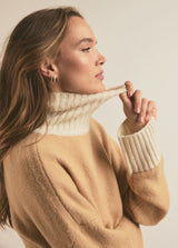 Favorite Daughter - The Andi Sweater - Beige/Ivory