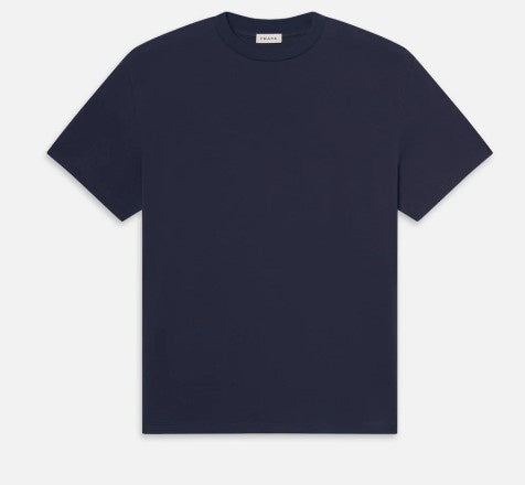 Frame - Men's Light Cotton Tee - Dark Navy